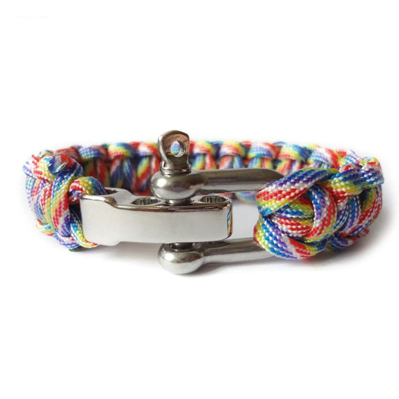 Umbrella Rope Stainless Steel Bracelet Self Defense Transformer Multi