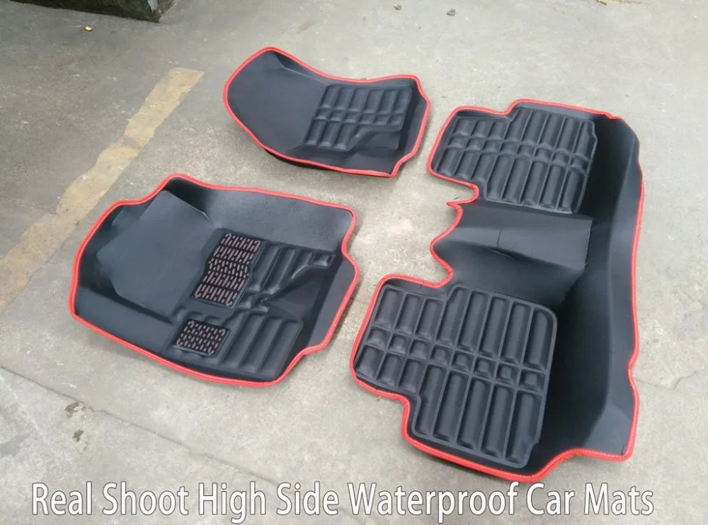 

SUNNY FOX car floor mats for Toyota Corolla RAV4 Prius Prado Sienna zelas leather Anti-slip car-styling carpet liner