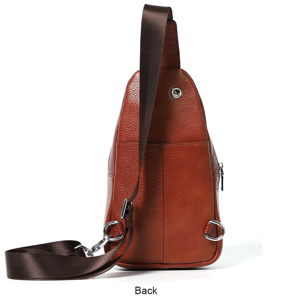 Luensro Мужская нагрудная сумка из натуральной кожи, маленькие сумки на плечо для мужчин, сумки-мессенджеры, водостойкая мужская сумка через плечо