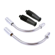 2 Sets MTB Mountain Bike Bicycle Accessories V Brake Noodles Cable Guide Bend Tube Pipe Plastic Sleeves Boots Protector Hose