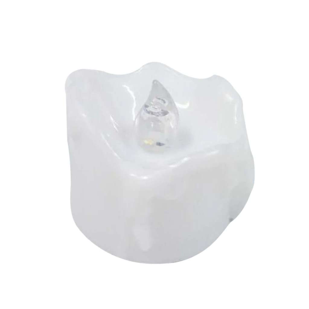 Electric LED Flameless Tealight Candle for Wedding Party Holiday Warm White