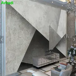 ТВ фон обои Nordic гостиная украшения простой диван Личность ретро геометрический трехмерная многоугольная стена