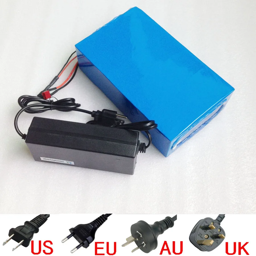 Аккумуляторная батарея 48V 24AH 1000w для электрического велосипеда литий ионная с