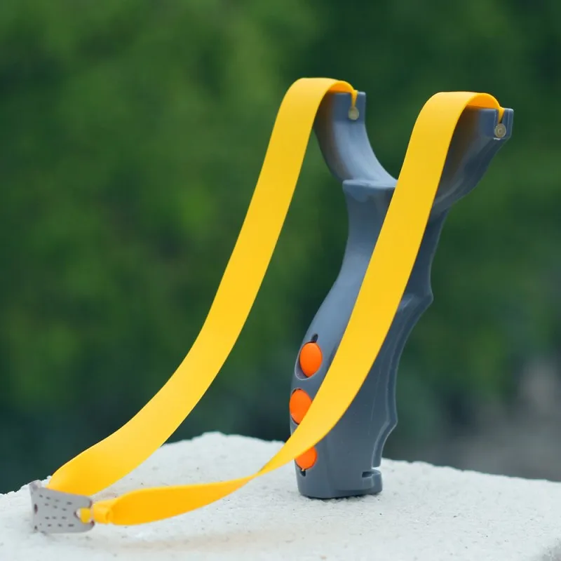 

Slingshot for Hunting Resin Catapult with Flat Rubber Band Outdoor Sports Shooting Slingshots High Quality