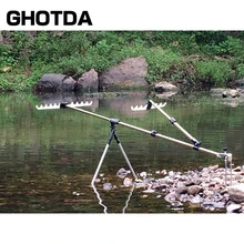 GHOTDA рыболовное оборудование телескопические удочки держатель подставки складной алюминиевый сплав для рук Карп удочки