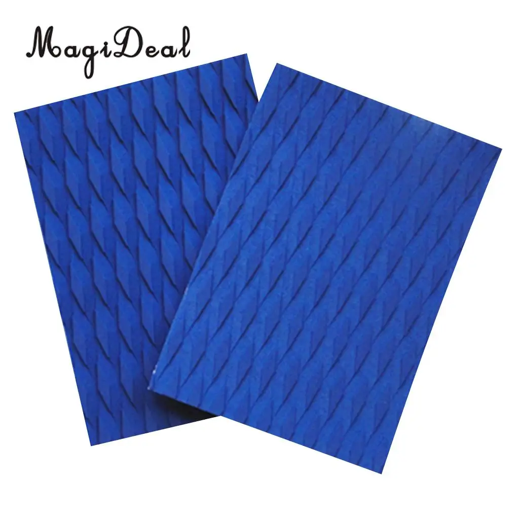 Durable 2 Pieces Premium EVA Surfboard Kiteboard Traction Pad Deck Grip Tail Pad DIY Surf Surfing Water Sports Accessories