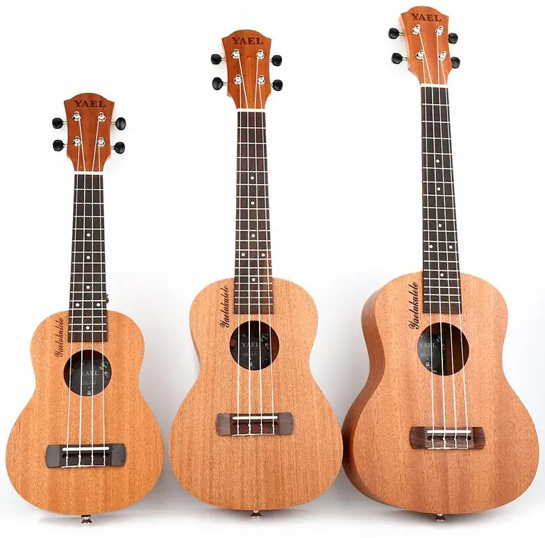 Высокое качество 21 23 26 дюймов 4 струны Sapele Ukulele палисандр музыкальный инструмент Гавайская мини гитара акустическая ukelele UK2303