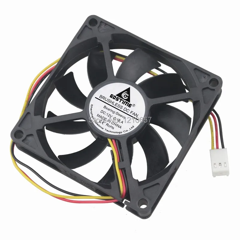 cheap 1 Pieces Gdstime 8015s 80MM 80 x 80 x 15MM 3Pin 12V DC Cooler Cooling Heatsink Fan