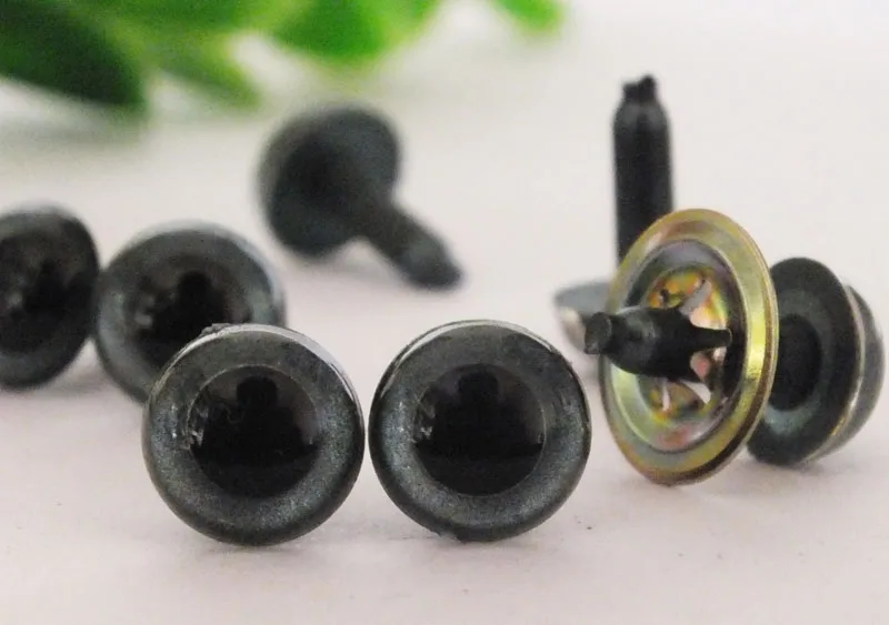 

10.5mm silver gray plastic safety toy cat eyes with washer or without washer for doll accessories---60pcs