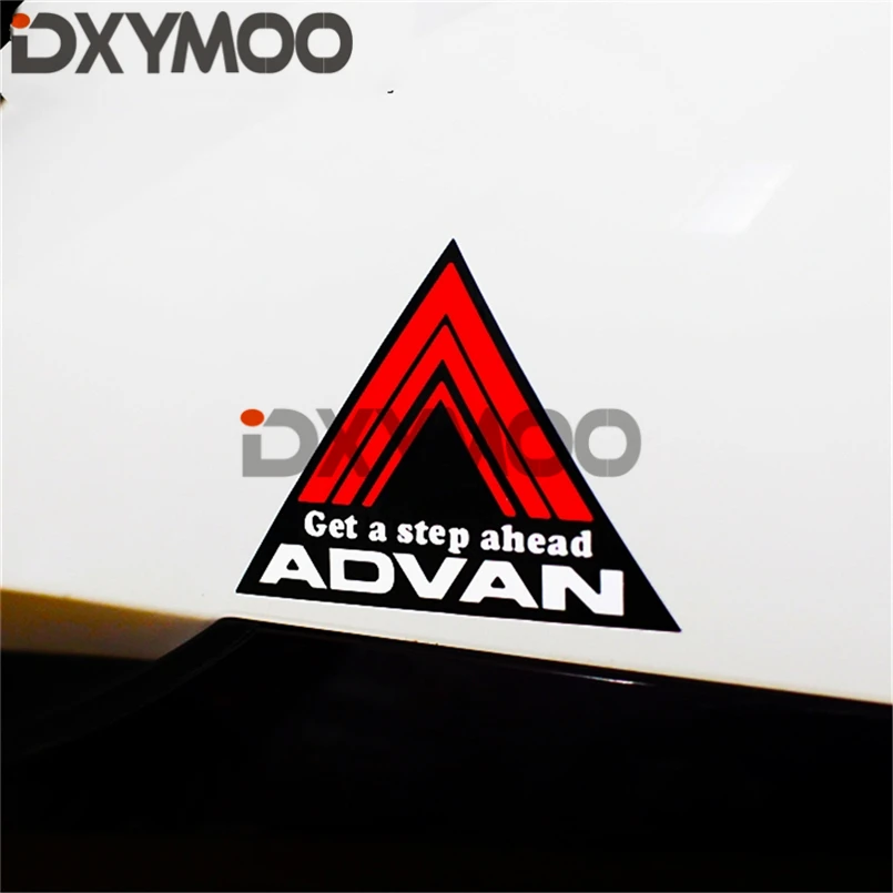 

1PCS Car Styling Decals Triangle Get A Step Ahead Motorcycle Skateboard Phone Reflective Sticker Bumpers for ADVAN