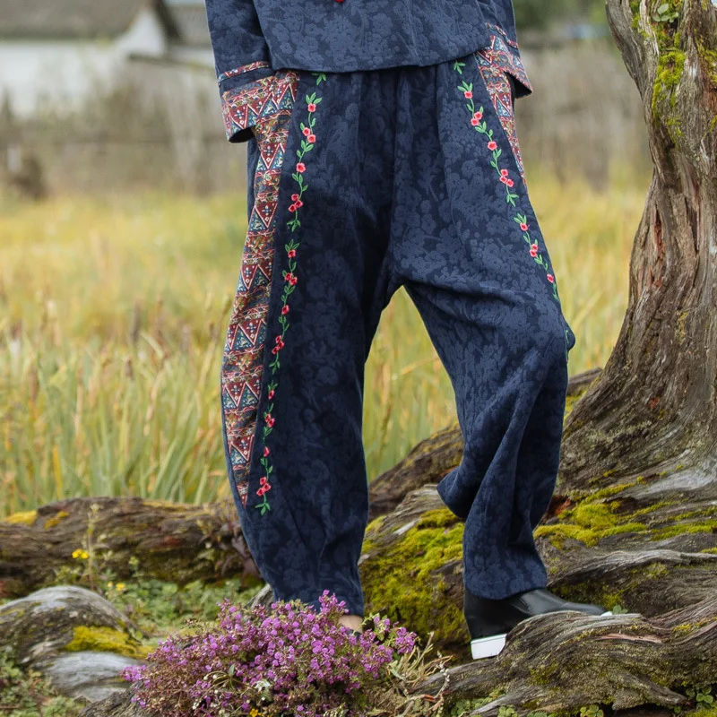 aelfriceden vintage panelled baggy pants