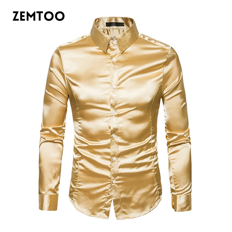 font b Men s b font Luxury Metallic font b Shirt b font font b