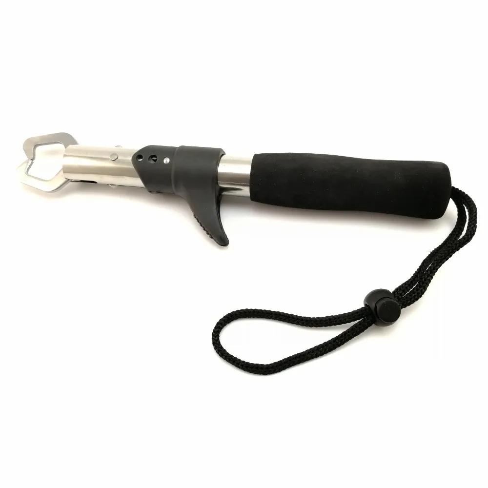 

Portable Fish Gripper Stainless Steel Handle Grab Carp Fish Lip Grip Alicate De Pesca Fishing Tackle Tools