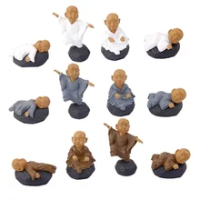 Мини медитация монах бонсай для пейзажа кукольный домик украшение пакет 12 ярдов и сад Декор подарок услуга