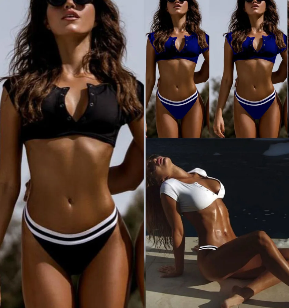 Hot hidden discount bikinis 2018 swimwear women swimsuit sexy half