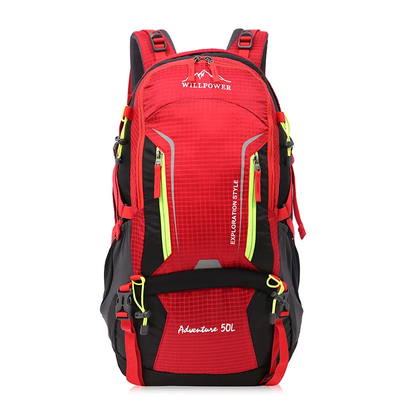 HUWAIJIANFENG 2017 new outdoor professional climbing package men women shoulder bag waterproof climbing bag 50 liters travel bag