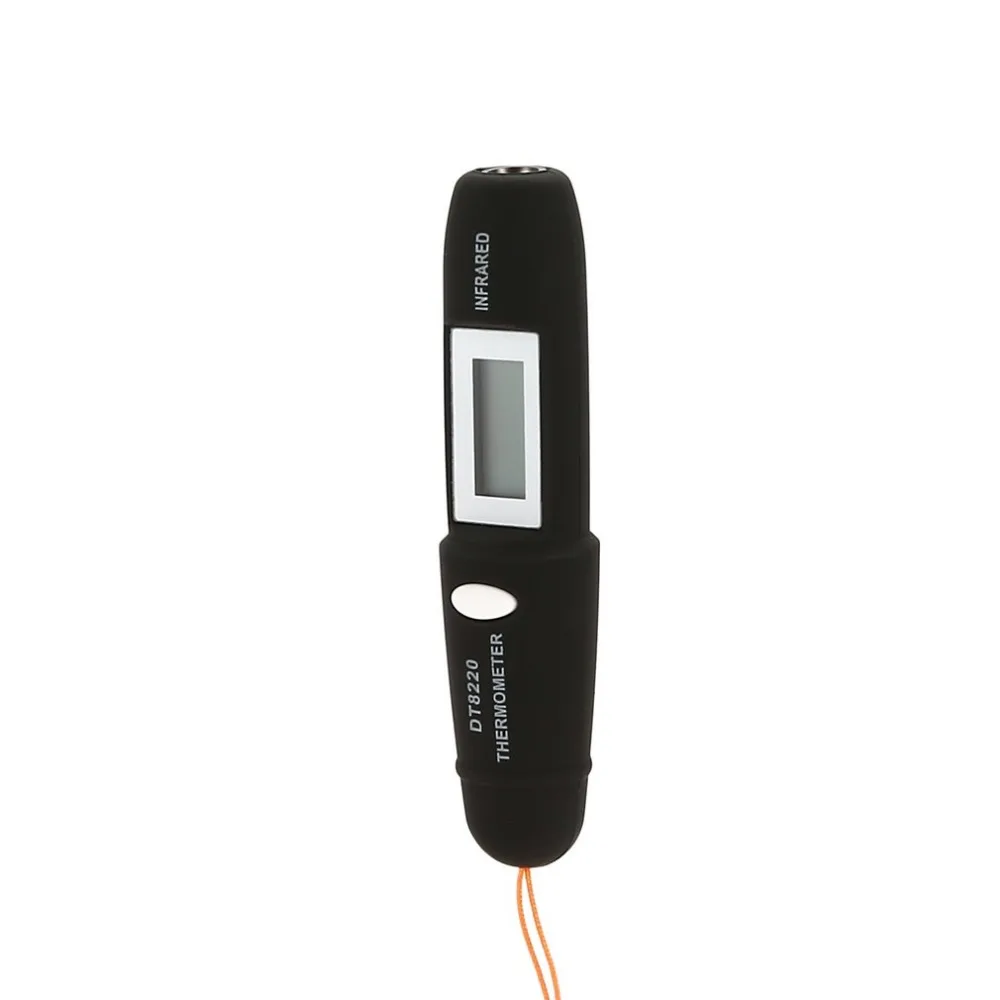DT8220 цифровой ЖК-Мини Инфракрасный термометр измеритель температуры тестер Красный Лазерный Карманный Бесконтактный пирометр ручка бытовой