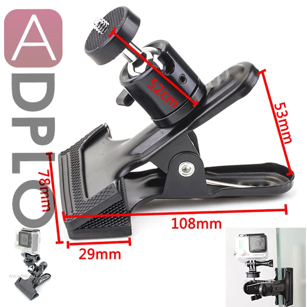 Pixco Spring Clamp Clip+360 degrees Ball Socket Head for Studio Camera /Flash / Flash Trigger