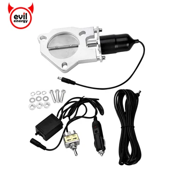 

evil energy 3" Stainless Steel Headers Y pipe Electric Exhaust CutOut Cut Out Kit With Manual Switch