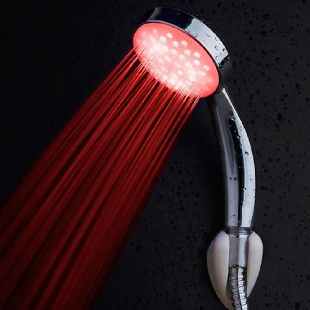 Creative Automatic Color Changing Glow Light LED Rainbow Shower Nozzle