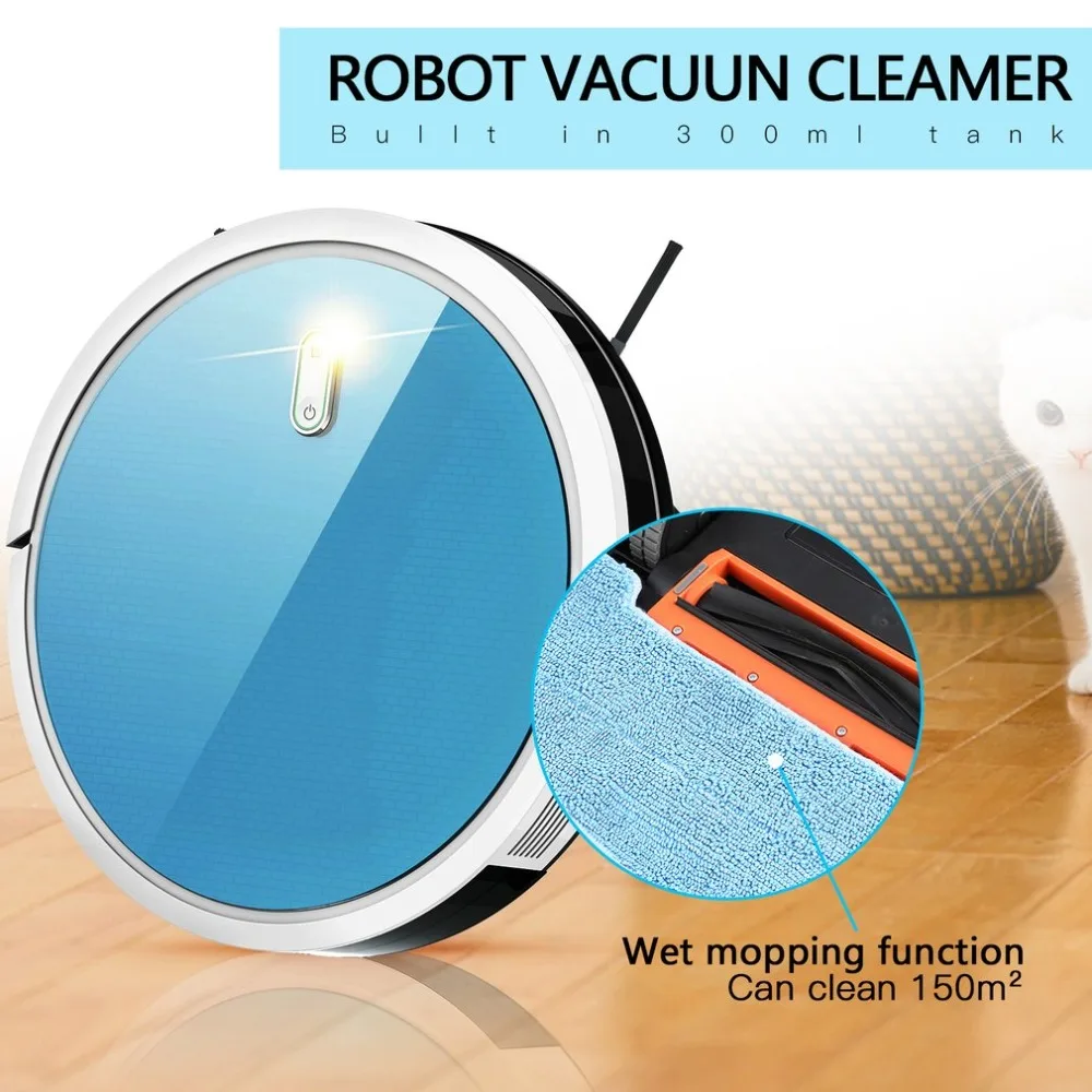 

2018 New Intelligent Sweep Robot Machine Automatically Sweeping Scrubbing Mopping Floor Cleaning Robot Vacuum Mop Cleaner
