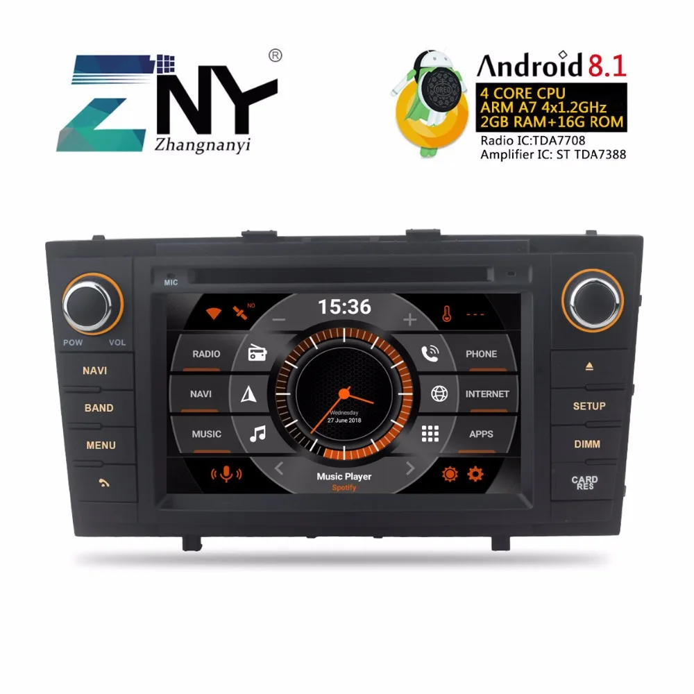 7 &quotAndroid 8 1 автомобильный Стерео Авторадио для Toyota Avensis T27 2009 + gps FM RDS 2 Din