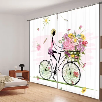 

Pleasing life 3D Blackout Curtains Healthy non-pollution Digital Print Customiz Design Tablecloth Shower Curtain Bedding