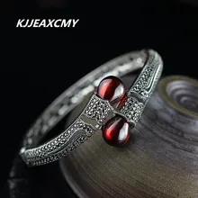 KJJEAXCMY S925 серебряные ювелирные изделия в народном стиле Seiko Леди Королевский гранат браслет атмосфера живой