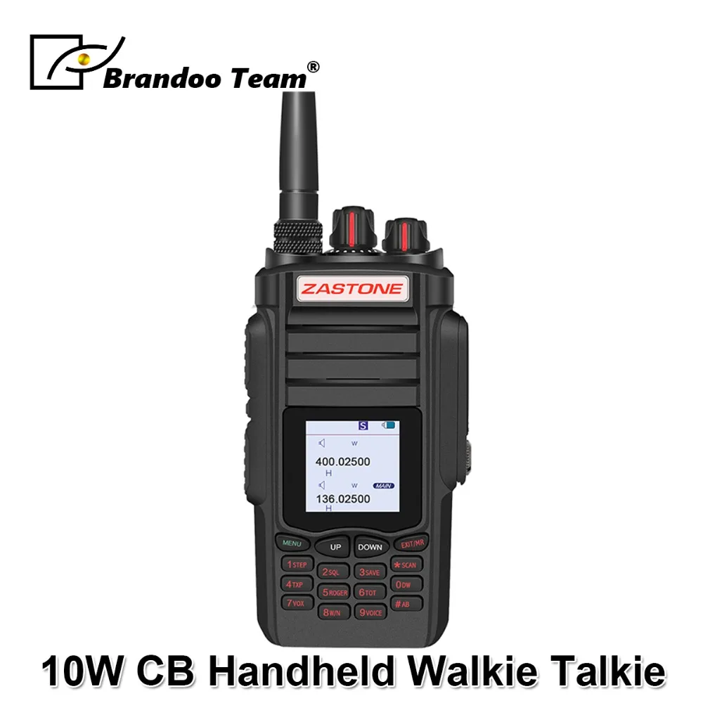 

A19 Walkie Talkie 10W CB Radio Transceiver 10W VHF&UHF Handheld For Hunting Radio 136-174/400-480mhz Backlit Keyboard