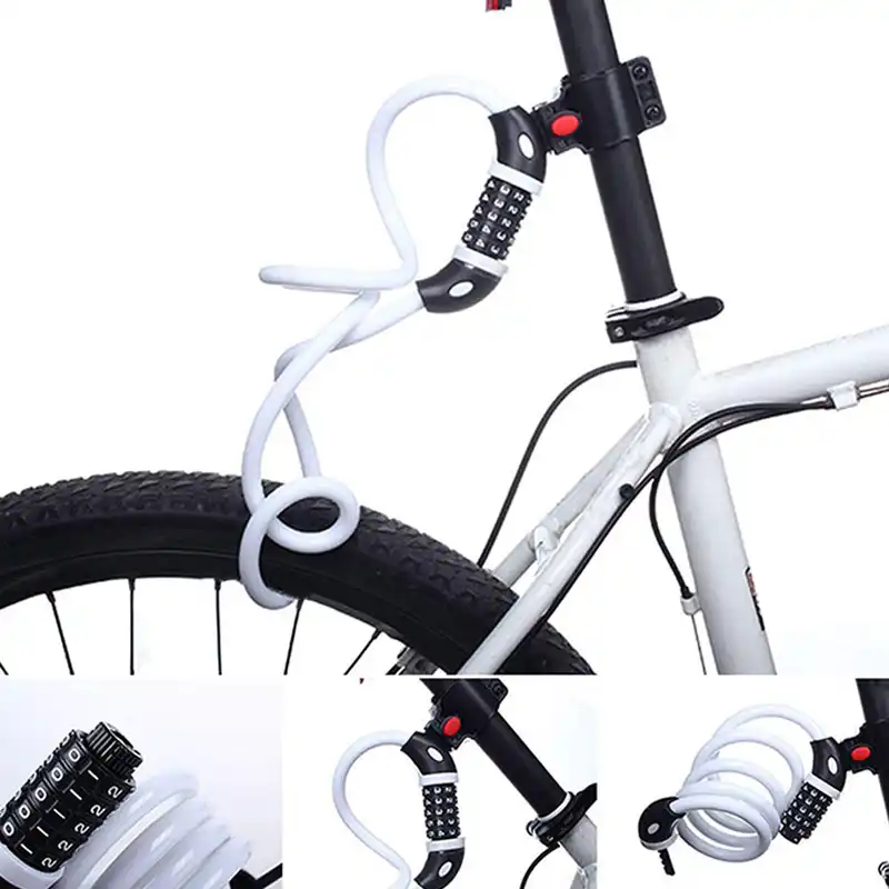 1200 mm x 12 mm steel cable spiral bike cycling bicycle lock