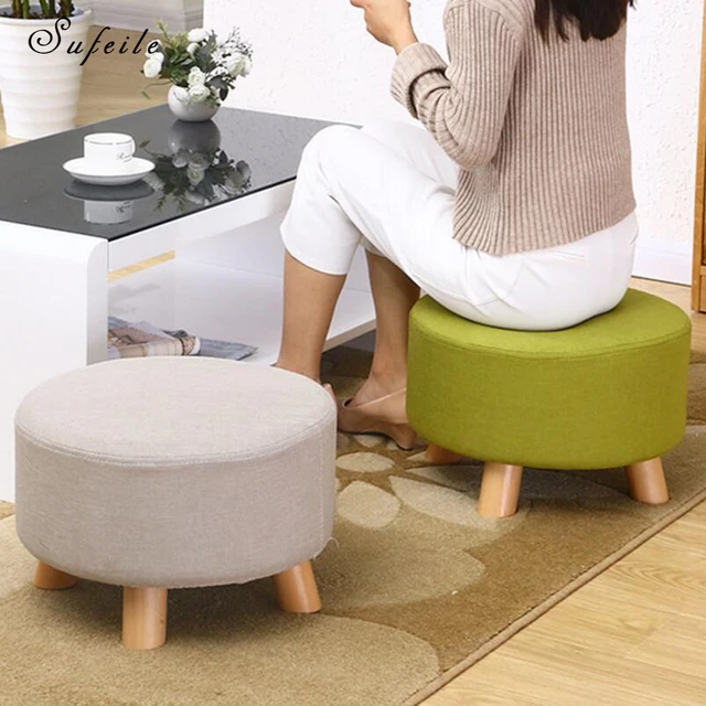 tabouret en bois massif de sufeile enfants creative tissu canap chaise basse creative mode pour chaussure - Chaise Basse tabouret en bois massif de sufeile enfants creative tissu canap chaise basse creative mode pour chaussure - Chaise Basse