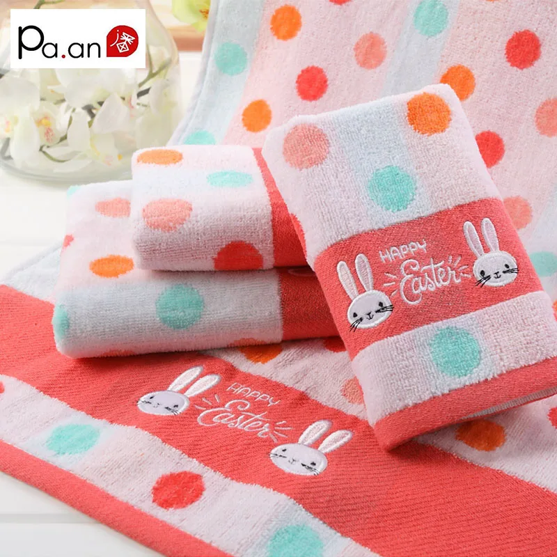 Buy New Arrival 100 Cotton Pink Face Towel Cute