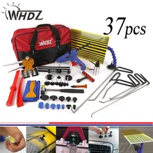 WHDZ 37pcs Paintless Dent Repair Master – PDR Tools Set PDR Rods Dent Hammer Gule Gun Pdr Line Borde