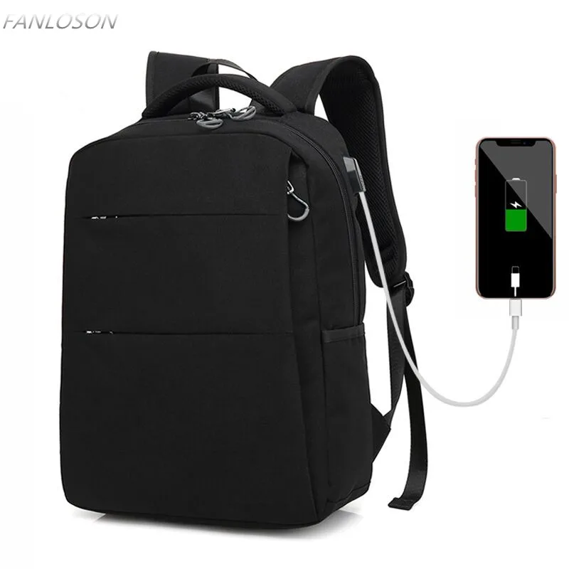 FANLOSN новый стиль USB зарядный порт мужской 15 6-дюймовый рюкзак для ноутбука