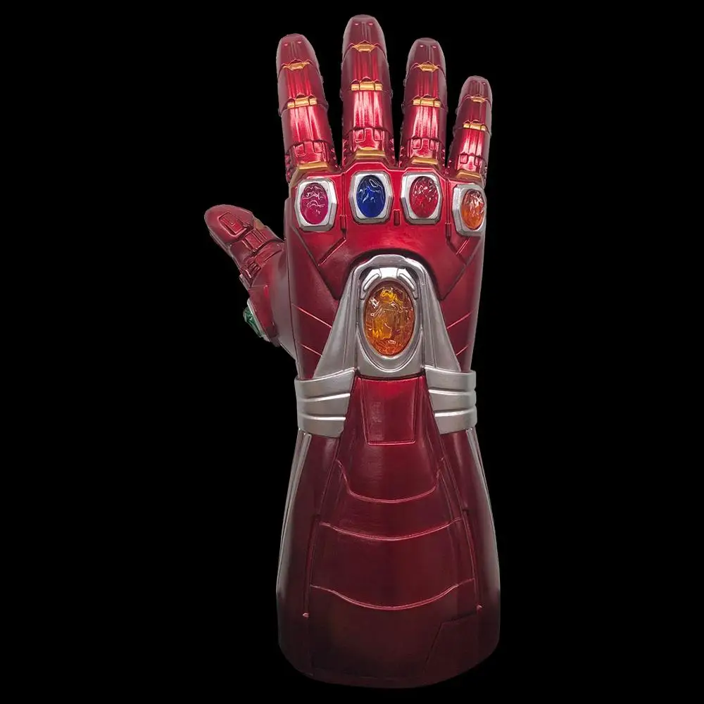 Роскошная правая рука Iiron Man Infinity Gauntlet светодиодный светильник ПВХ перчатки