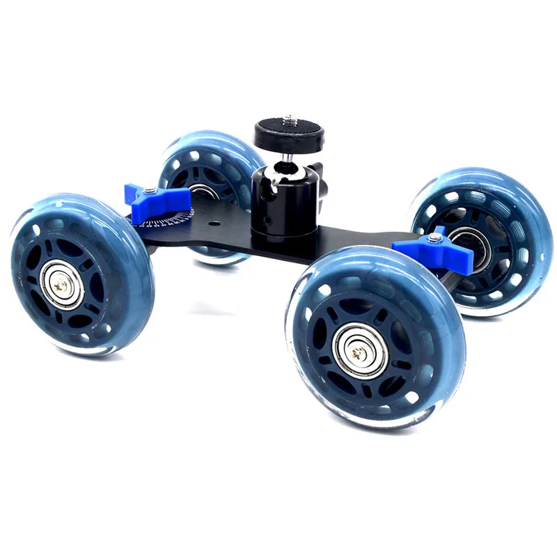 Desktop DSLR Camera Video Wheels Rail Rolling Track Slider Car Skate Glide Toy @JH