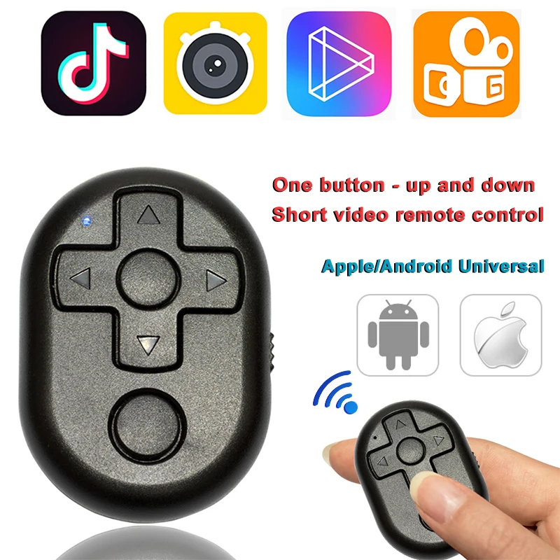 

M1 Phone Remote Control Bluetooth Self Timer Video Page Turning Shutter Multifunctional Mobile Phone Wireless Remote Control