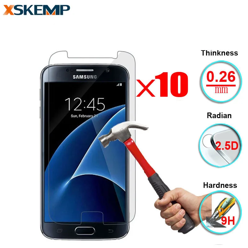 10 шт./лот взрывозащищенное Закаленное стекло для Samsung Galaxy Note 4 5 3 Neo J1 J2 J3 J5 J7 J510F J710F 9H
