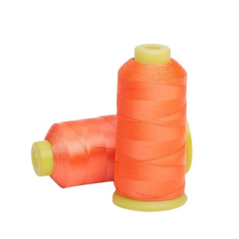 1 шт. цветная полиэфирная швейная нить ручная швейная машина швейные нитки катушка 1000 м/рулон - Цвет: Light Orange