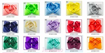 

free shipping 50pcs 7-8'' double layered boutique hair bows stacked ABC hair bows girl hair accessories
