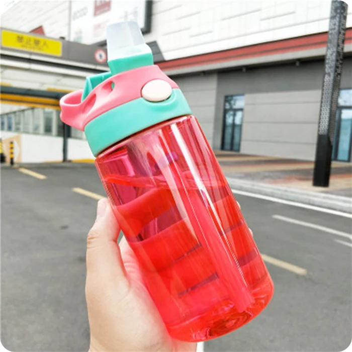 Plastic water bottle With Straw (11)