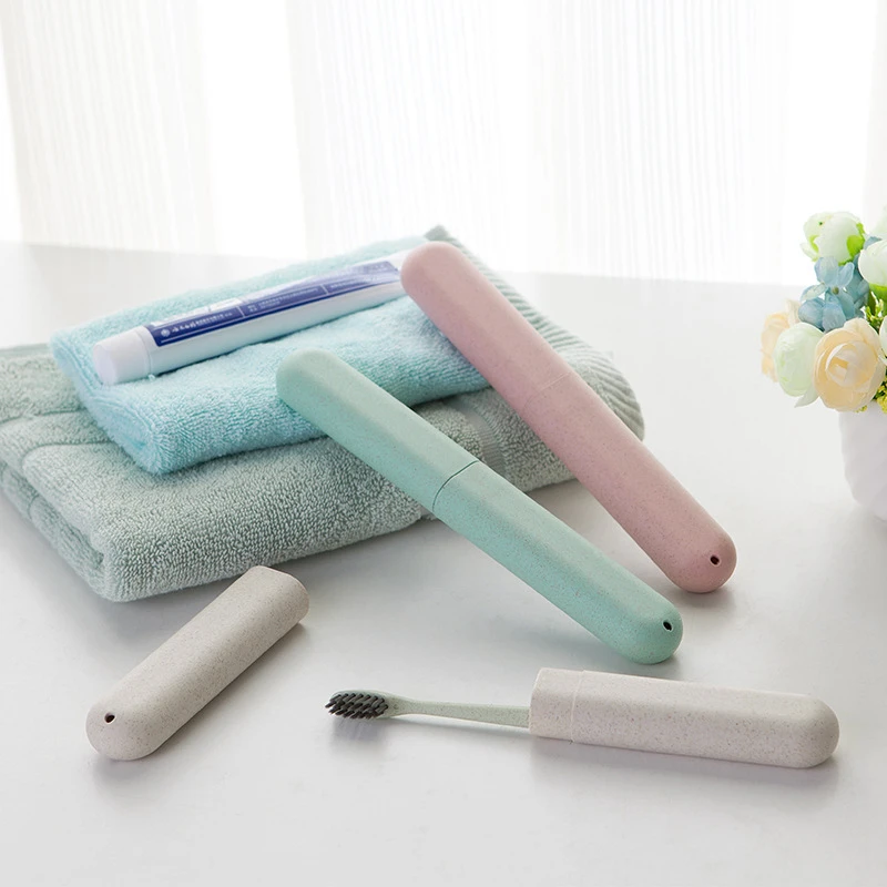 Fashion Toothbrush Tube Cover Portable Packing organizer Travel Accessories Case Cap Plastic Suitcase Holder Baggage Boarding
