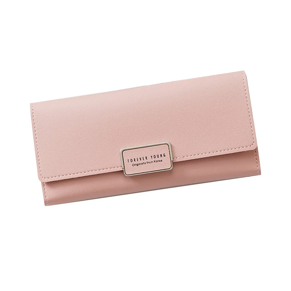 PK fashion Wallet long Zipper Multi Card Position Leather Coin Purse women Card Holder Leather wallet women casual wallet - Цвет: PK