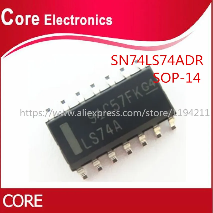 10 шт./лот sn74ls74ader 74LS74DR 74LS74 LS74A SOP new|Интегральные схемы| |