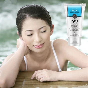 

High quality 100g Milk Facial Cleanser Blackhead Remover whitening firming moisturizing