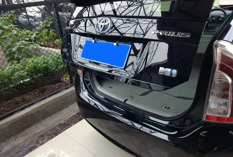 Крышка двери багажника из нержавеющей стали для Toyota Prius ZVW30 2010 2011 2012 2013 год