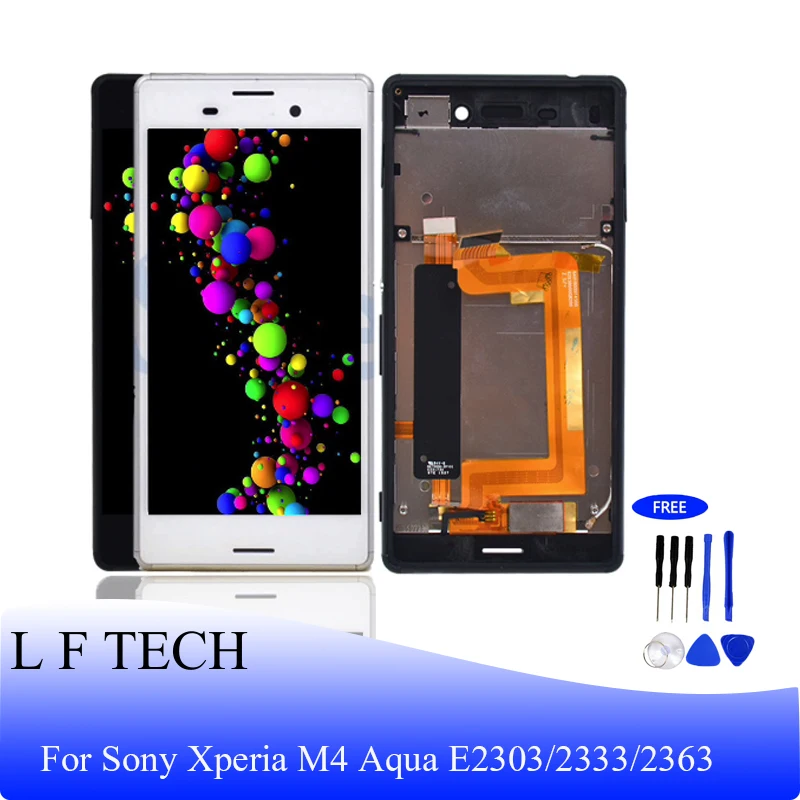 ЖК дисплей для Sony Xperia M4 Aqua Оригинальный экран в сборе с кодирующий