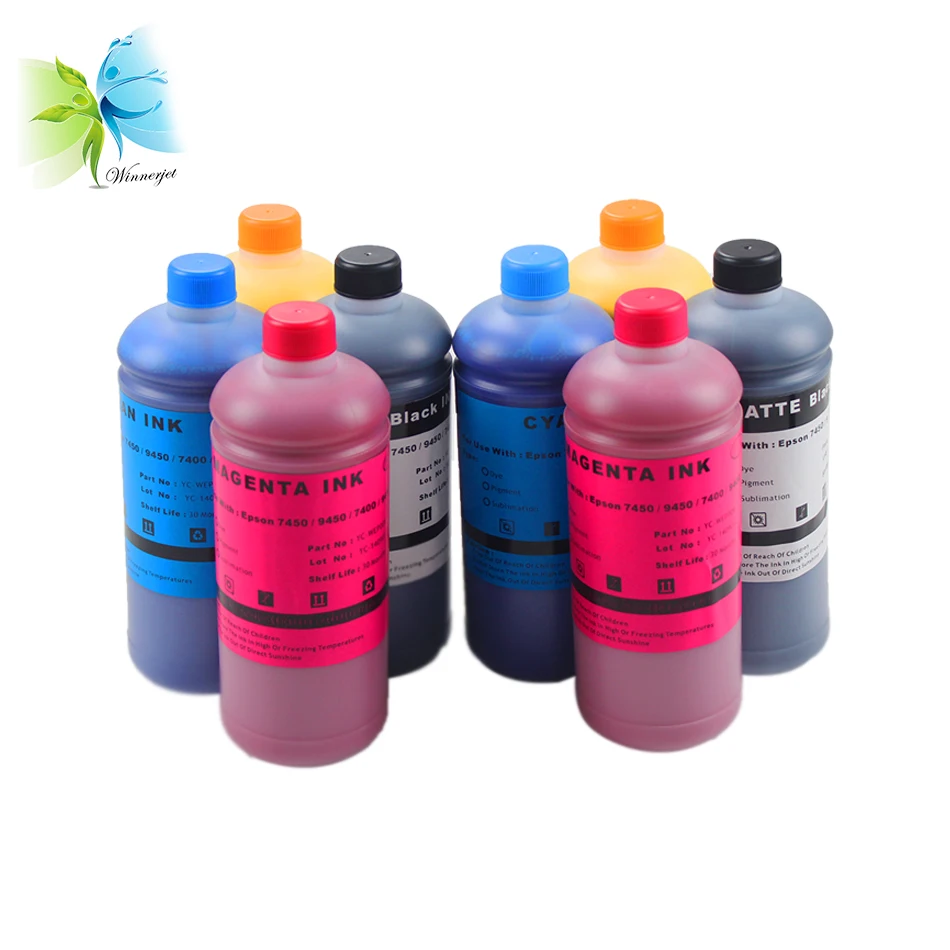 

winnerjet 1000ml inks for Epson Stylus Pro 7400 9400 7450 9450 inks, printer sublimation ink Epson printing inks