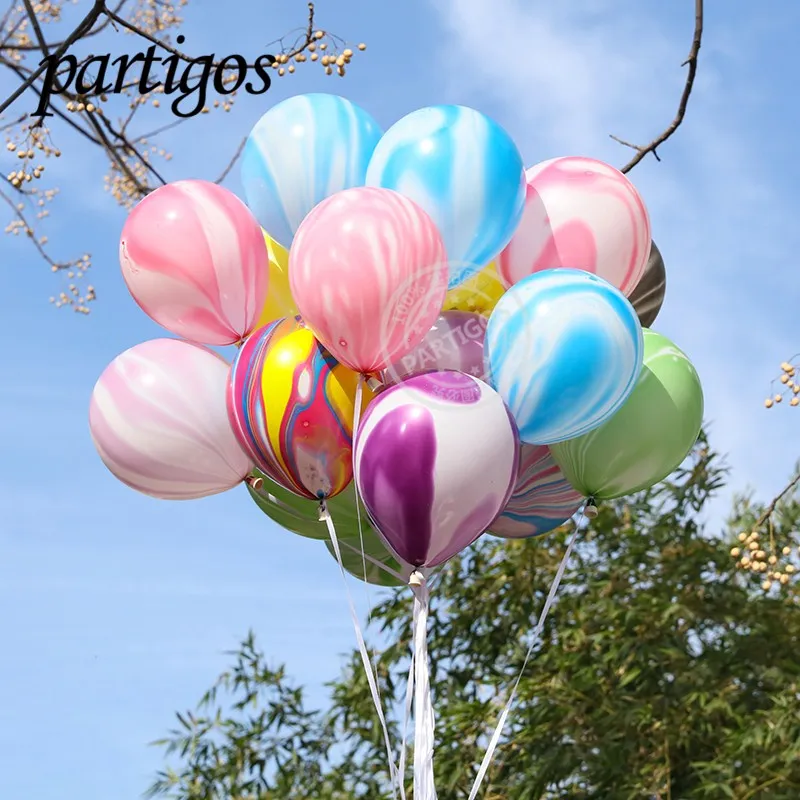 

10inch Rainbow Latex 50pcs Marble Balloon Party Balloon Birthday Party Decor Latex Balloon Baby Shower Kids Toys Party colorful
