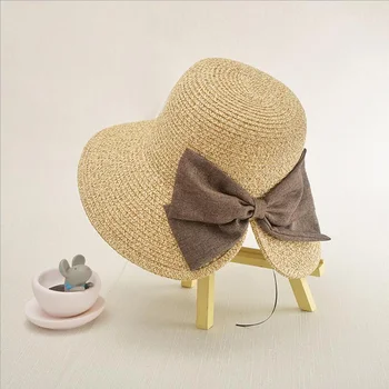 Women's Sun Hat Big Bow Wide Brim Floppy Summer Hats For Women 4